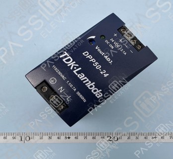 TDK‑Lambda DPP50‑24 DIN Rail Switching Power Supply, 24VDC 2.1A 50W